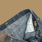Vintage Lee Relaxed Fit Straight Leg Boyfriend Jeans Dark Blue W32 L30