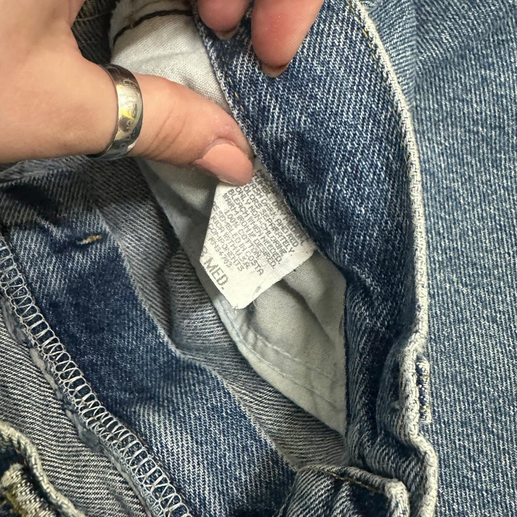 Vintage 90&#39;s Lee Tapered Leg Mom Jeans Light Blue W26 L30