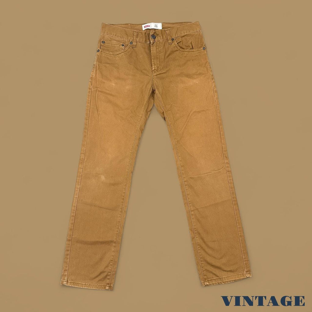 Vintage Levi's 511 Slim Straight Leg Jeans Beige W29 L29