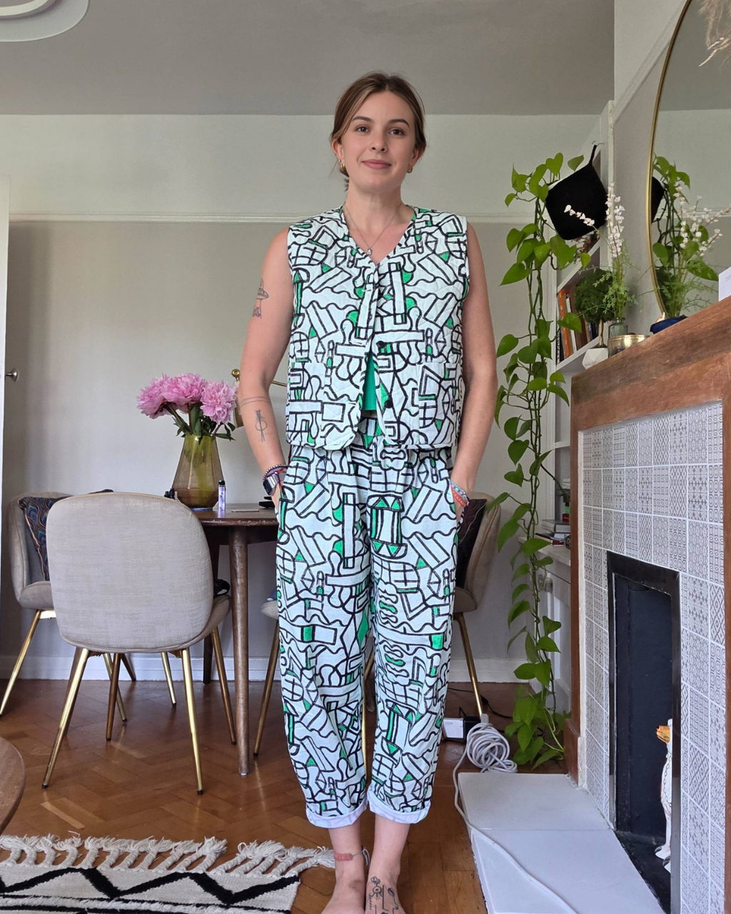 Organic Cotton and Linen Balloon Trousers