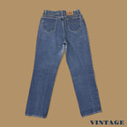 Vintage Lee Straight Leg Boyfriend Jeans Dark Blue W29 L30
