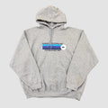 Vintage Gordon Trucking Inc Graphic Print Hoodie Grey XXL