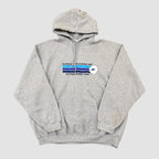 Vintage Gordon Trucking Inc Graphic Print Hoodie Grey XXL