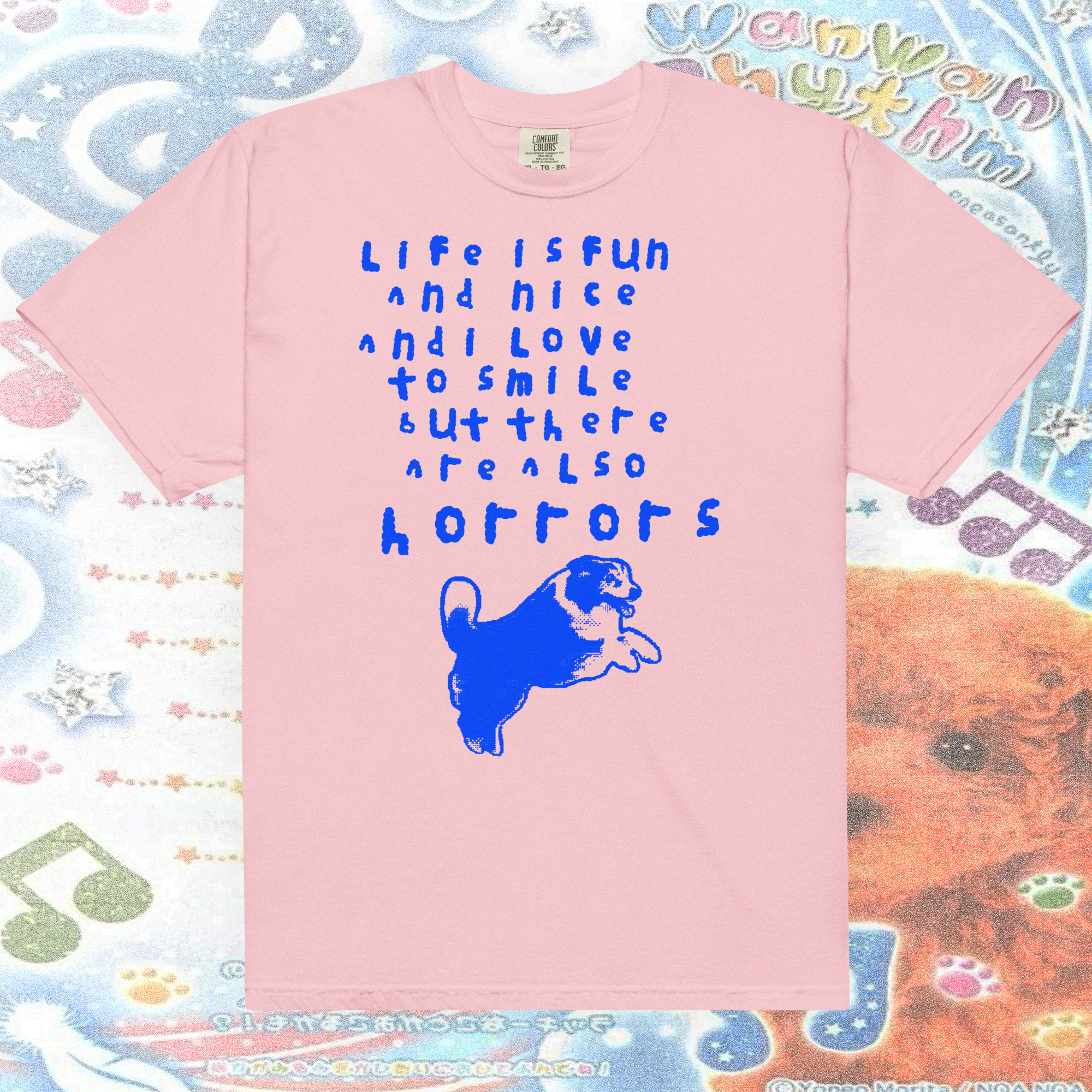 life is fun and nice and i love to smile - t-shirt Blossom