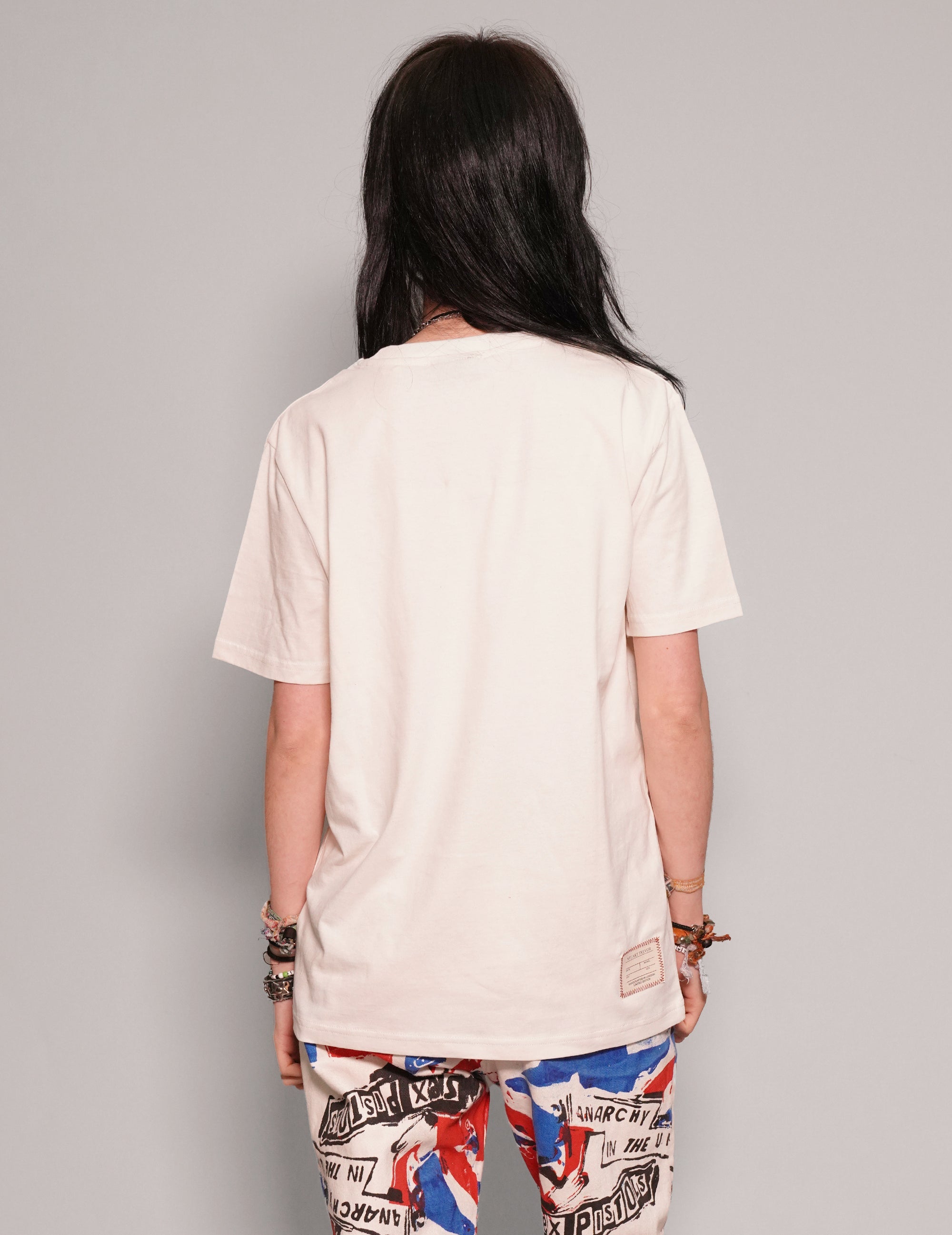 'We're Into Chaos' T-Shirt in Ecru