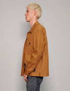 Cotton Workshirt In Mustard