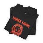 Brag Vintage Three Lions Unisex Football T-Shirt
