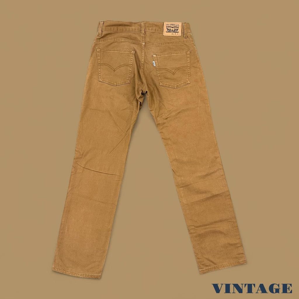 Vintage Levi's 511 Slim Straight Leg Jeans Beige W29 L29