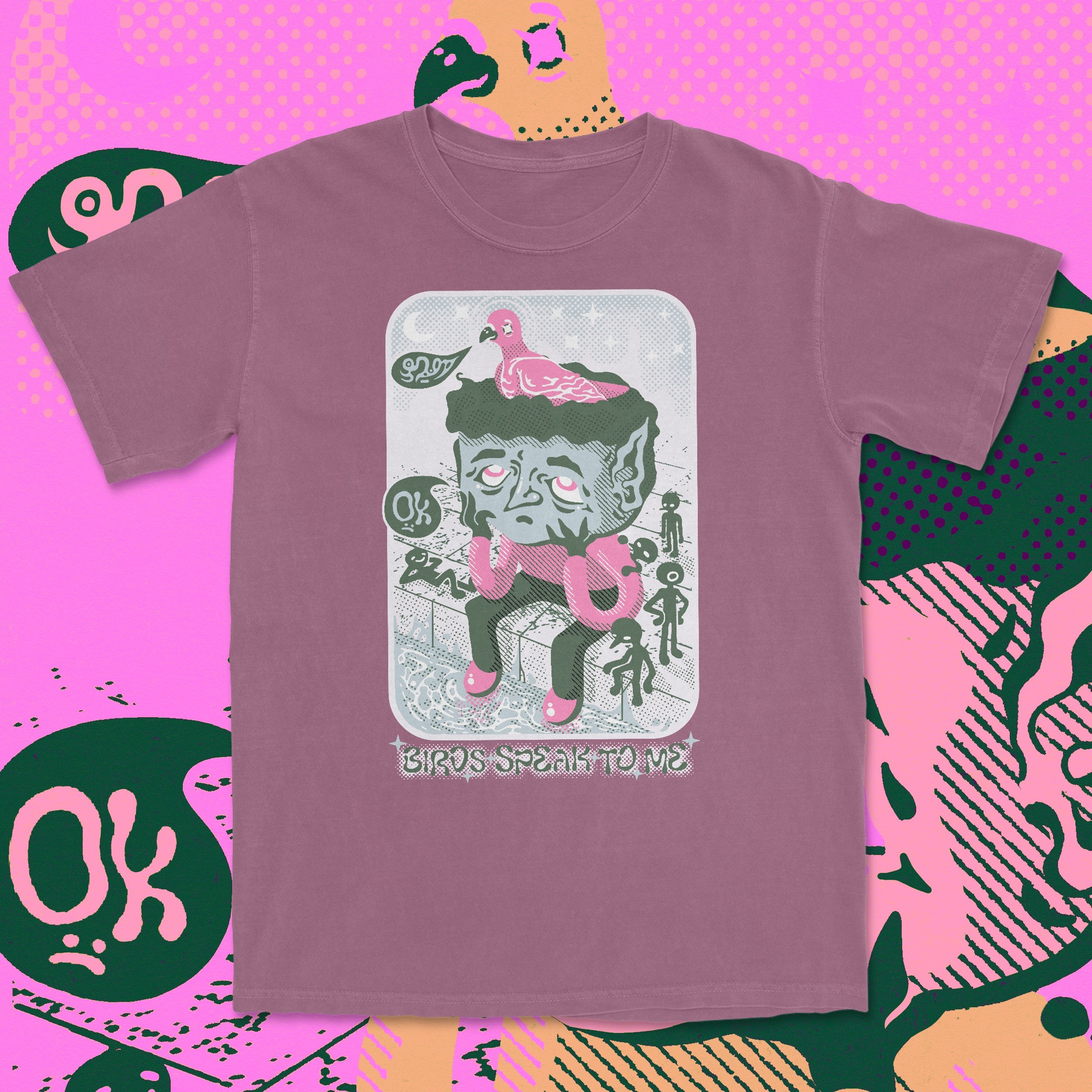birds speak to me - t-shirt Berry