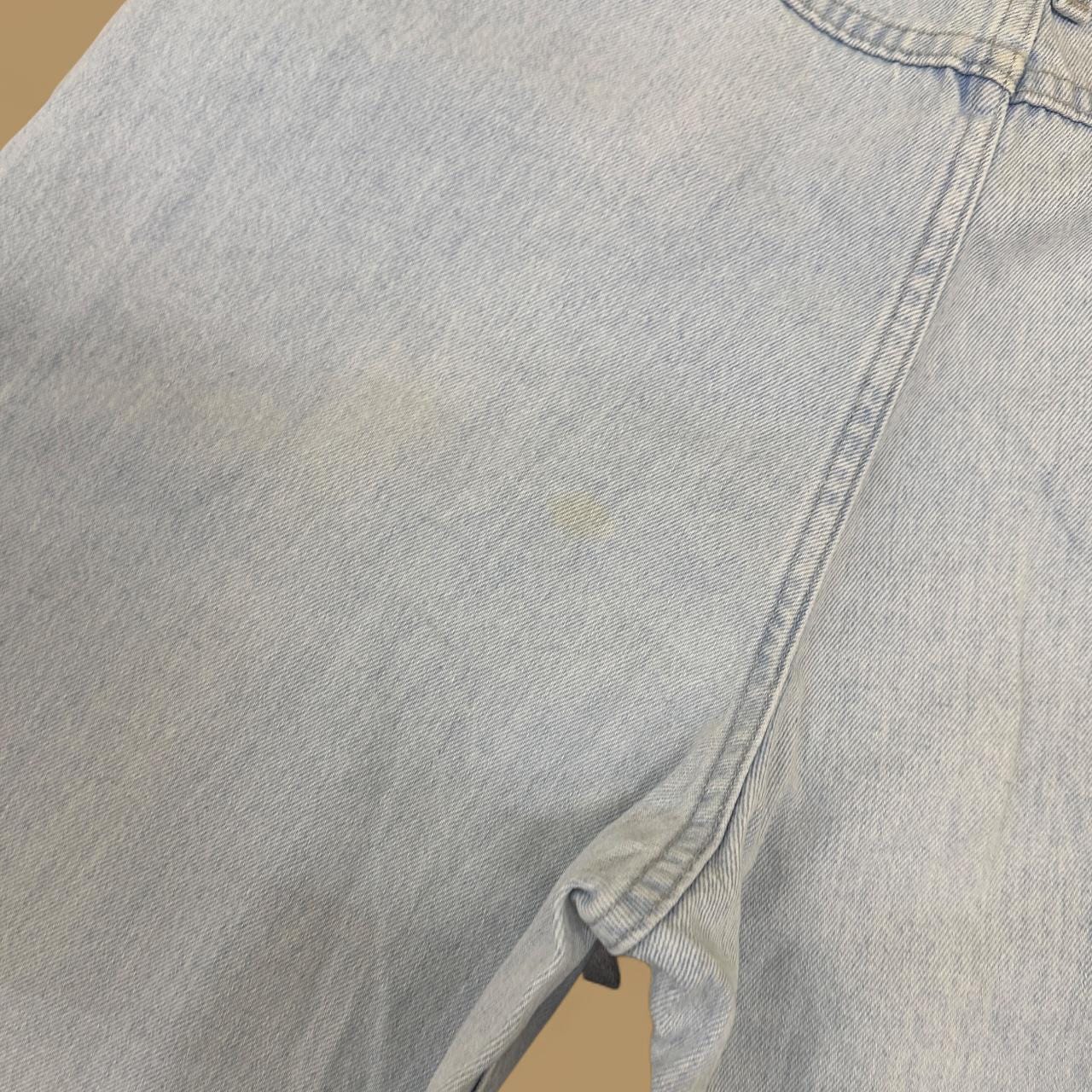 Vintage 90s Lee Elastic Waist Tapered Leg Mom Jeans Light Blue W32 L28