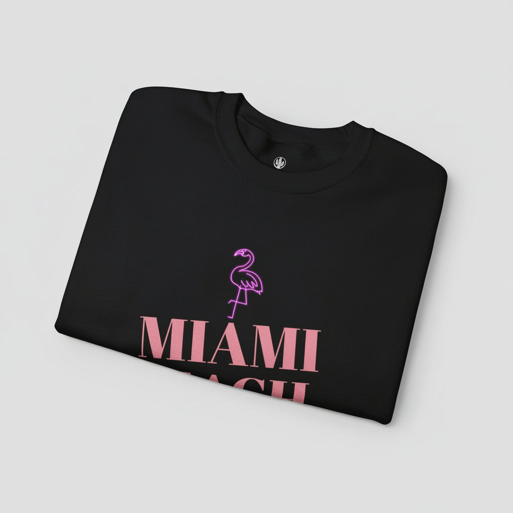 Brag Vintage Miami Beach Sweatshirt Black