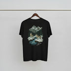 Brag Vintage Alaska Wolf T-Shirt Black