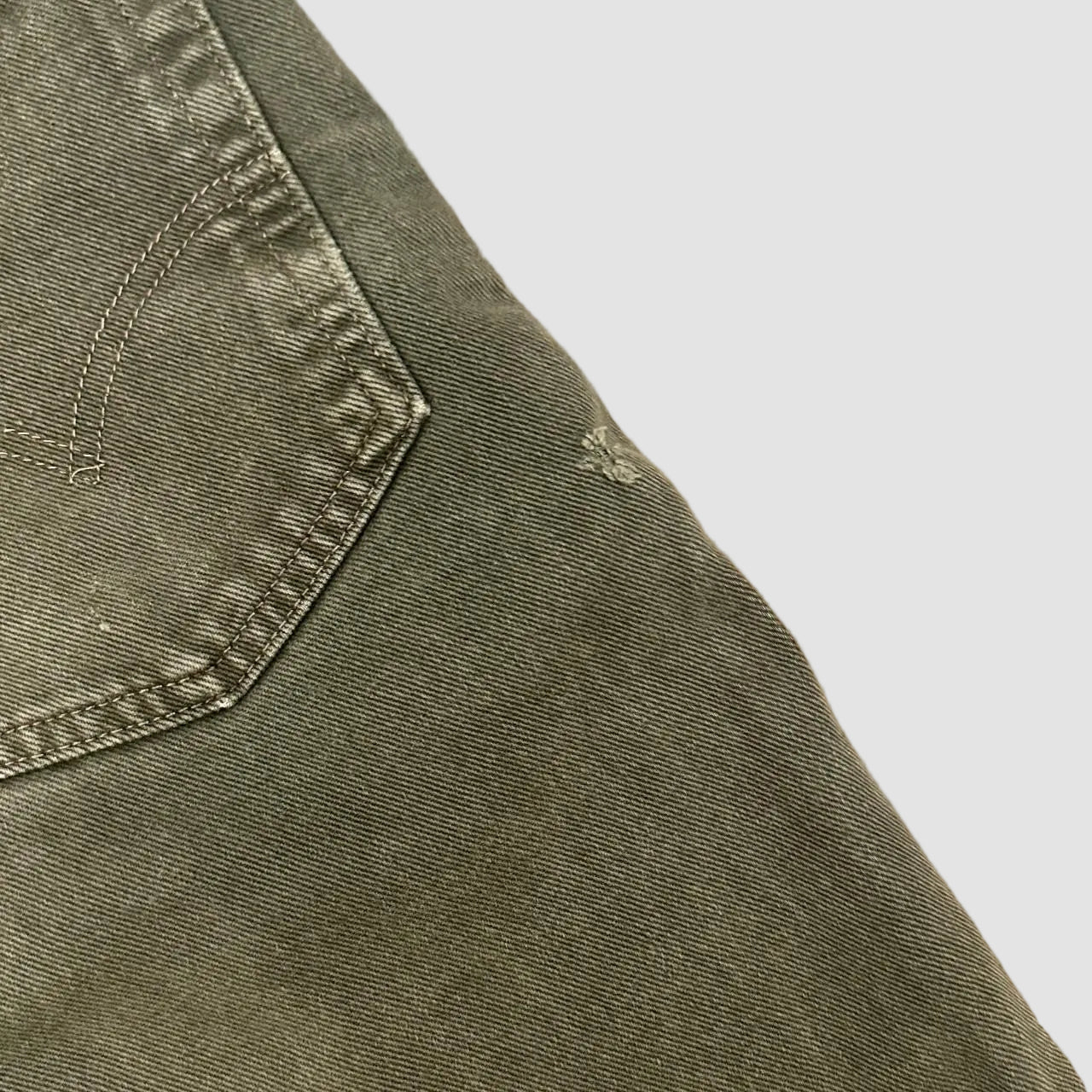 Vintage Levi's 555 USA Made Relaxed Fit Jeans Khaki Green W36 L30