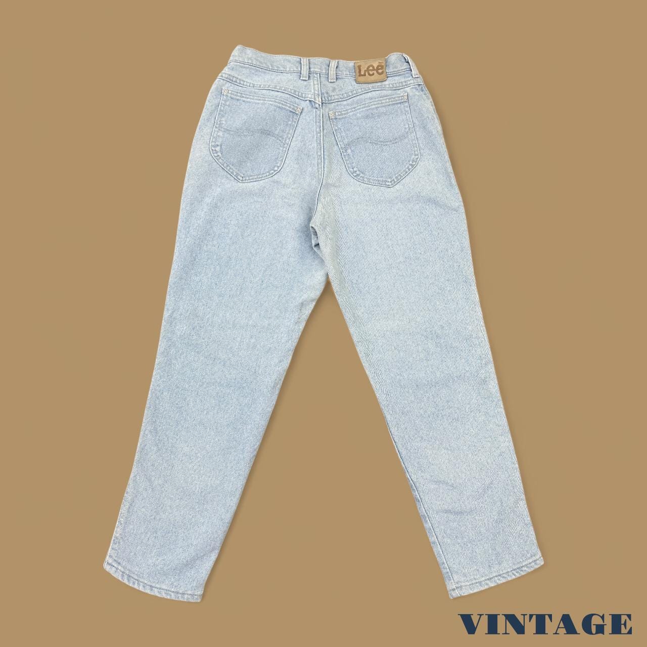 Vintage 90s Lee Tapered Leg Mom Jeans Light Blue W28 L27