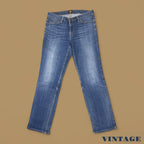 Vintage Lee Marion Straight Leg Jeans Dark Blue W31 L29