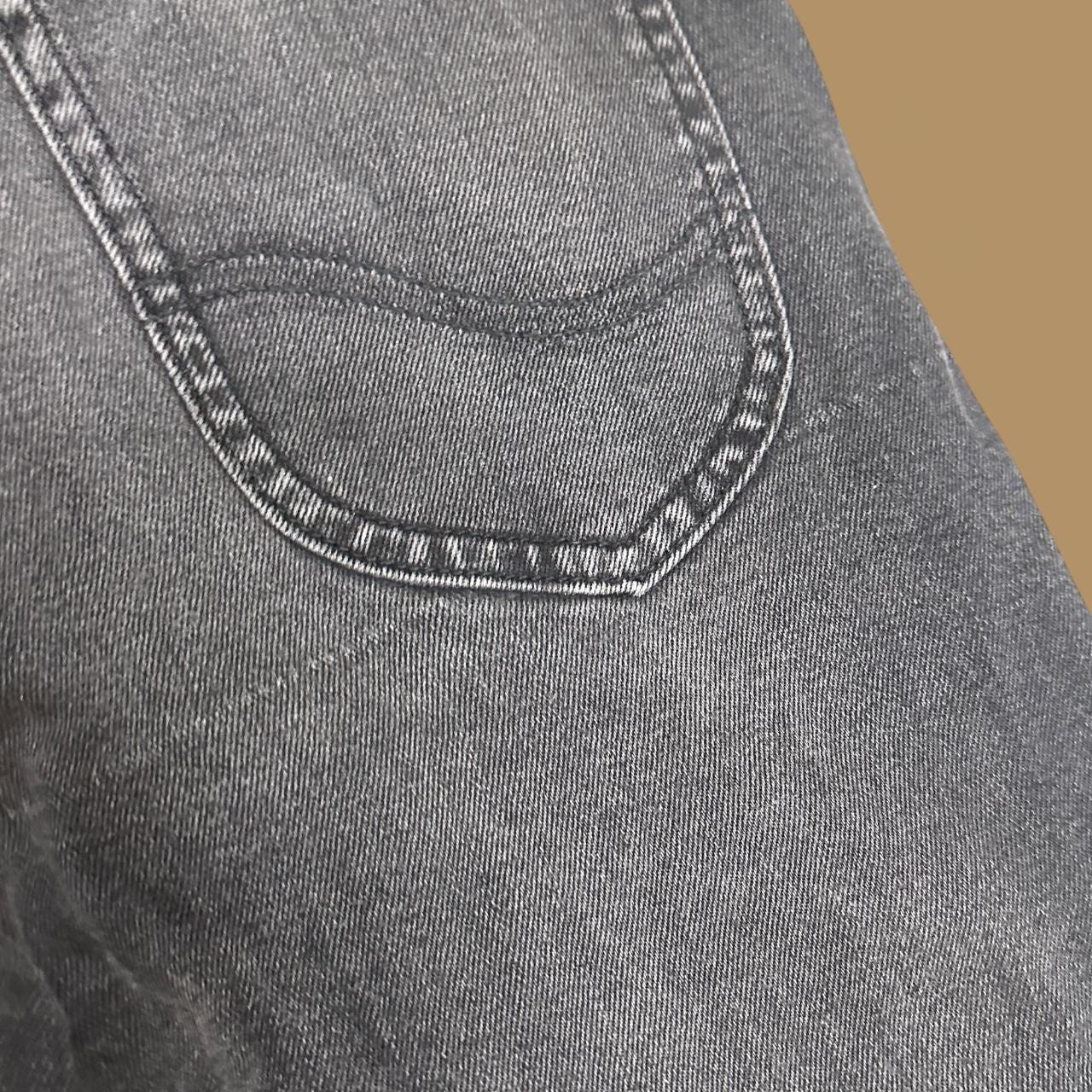 Vintage Lee Luke Slim Straight Leg Jeans Charcoal Grey W30 L34