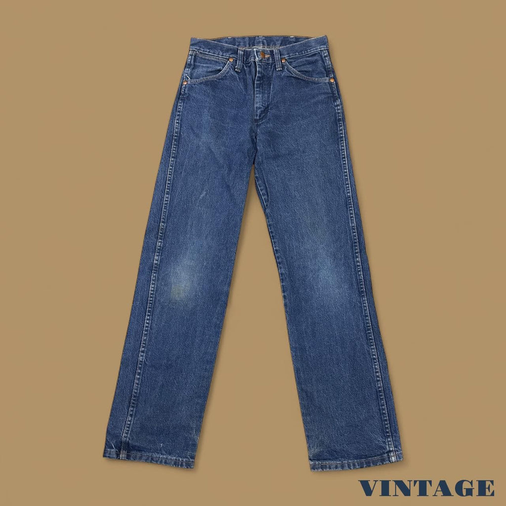 Vintage Wrangler USA Straight Leg Boyfriend/Mom Jeans Dark Blue W28 L32