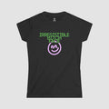 Brag Vintage Irresistible Bitch Face Fitted T-Shirt Black