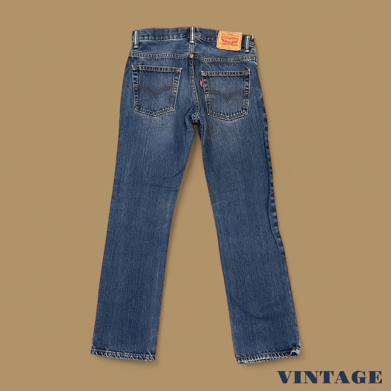 Vintage Levi's 511 Slim Straight Leg Boyfriend Jeans Dark Blue W27 L27