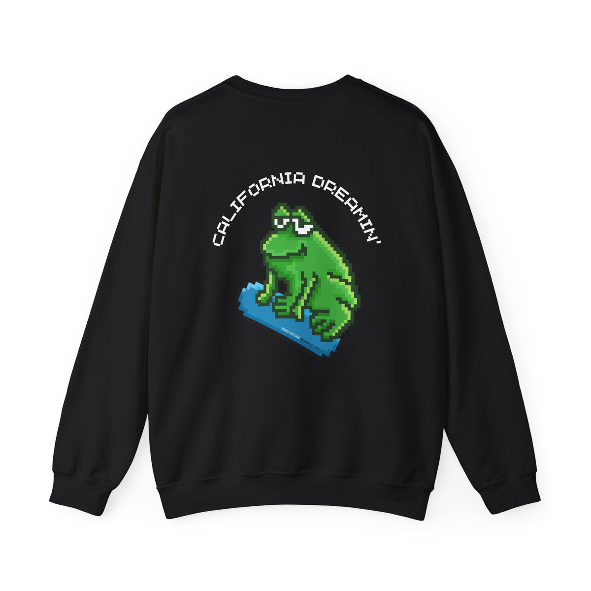 Brag Vintage Originals Cool Frog California Sweatshirt Black Black