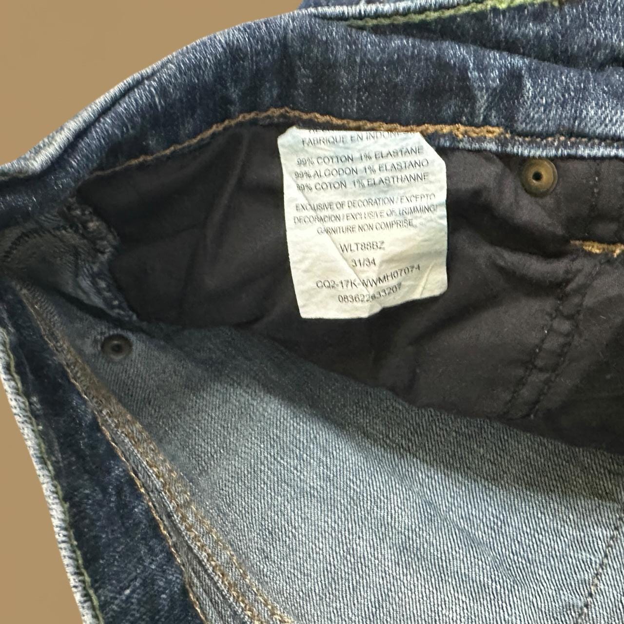 Vintage Wrangler Raw Hem Slim Straight Leg Ankle Jeans Dark Blue W31 L30