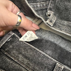 Vintage 90&#39;s Lee Tapered Leg Mom Jeans Charcoal Grey W29 L30