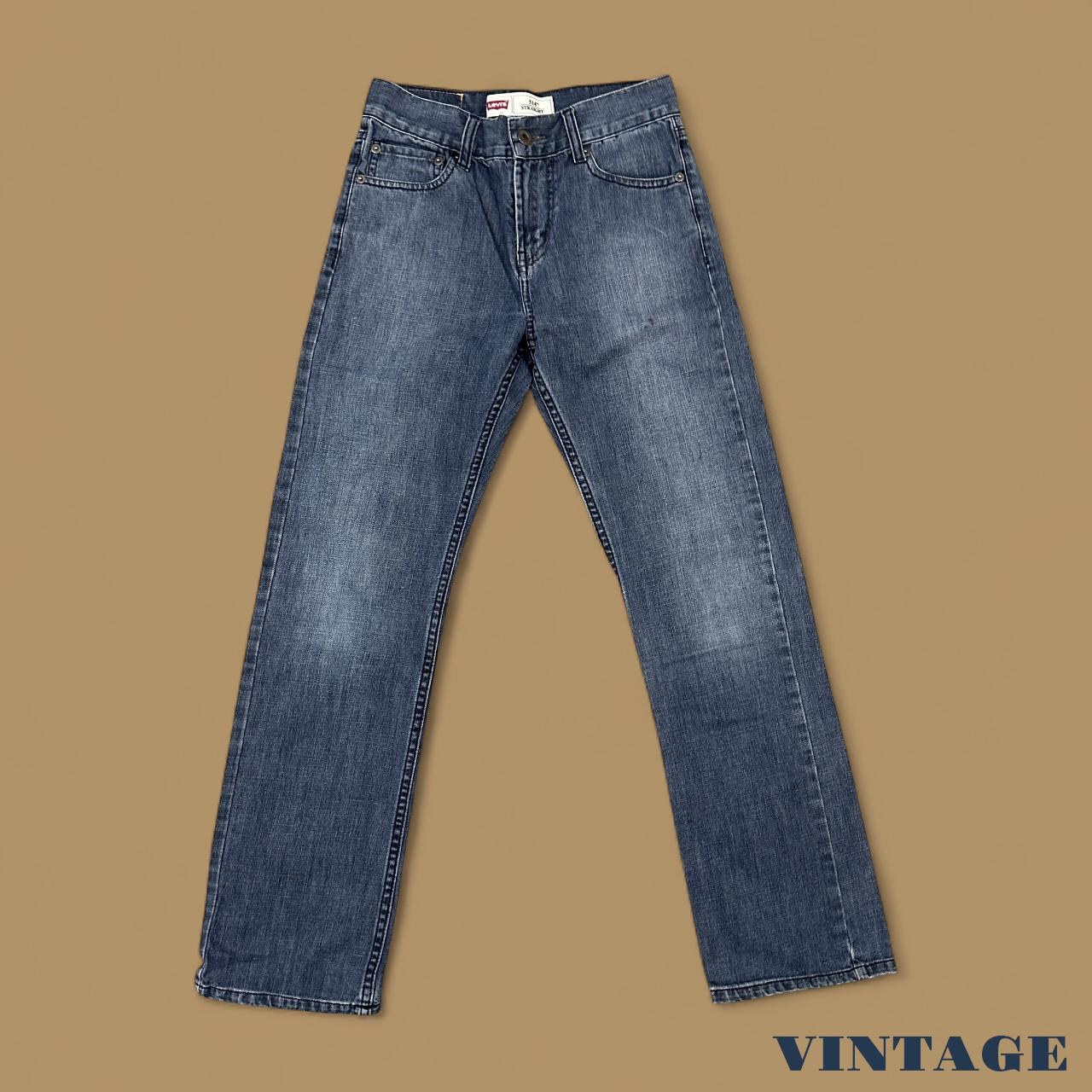 Vintage Levi's 511 Slim Straight Leg Boyfriend Jeans Dark Blue W24 L27