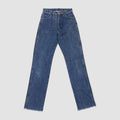 Vintage Wrangler USA Frayed Hem Straight Leg Jeans Dark Blue W25 L32