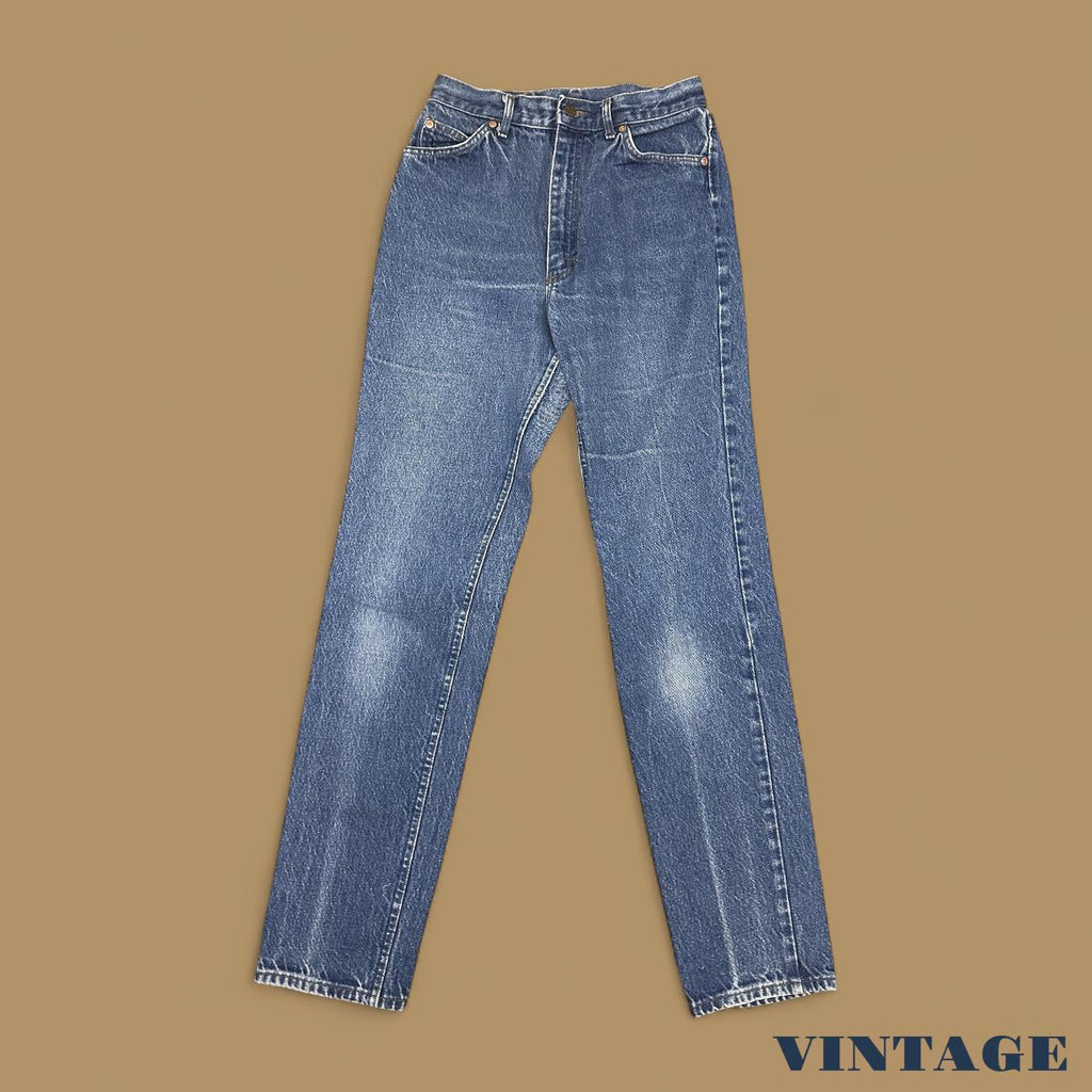 Vintage Lee Straight Leg Boyfriend Jeans Dark Blue W28 L32