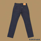 Vintage Levi's 511 Slim Straight Jeans Soft Denim Navy W31 L34