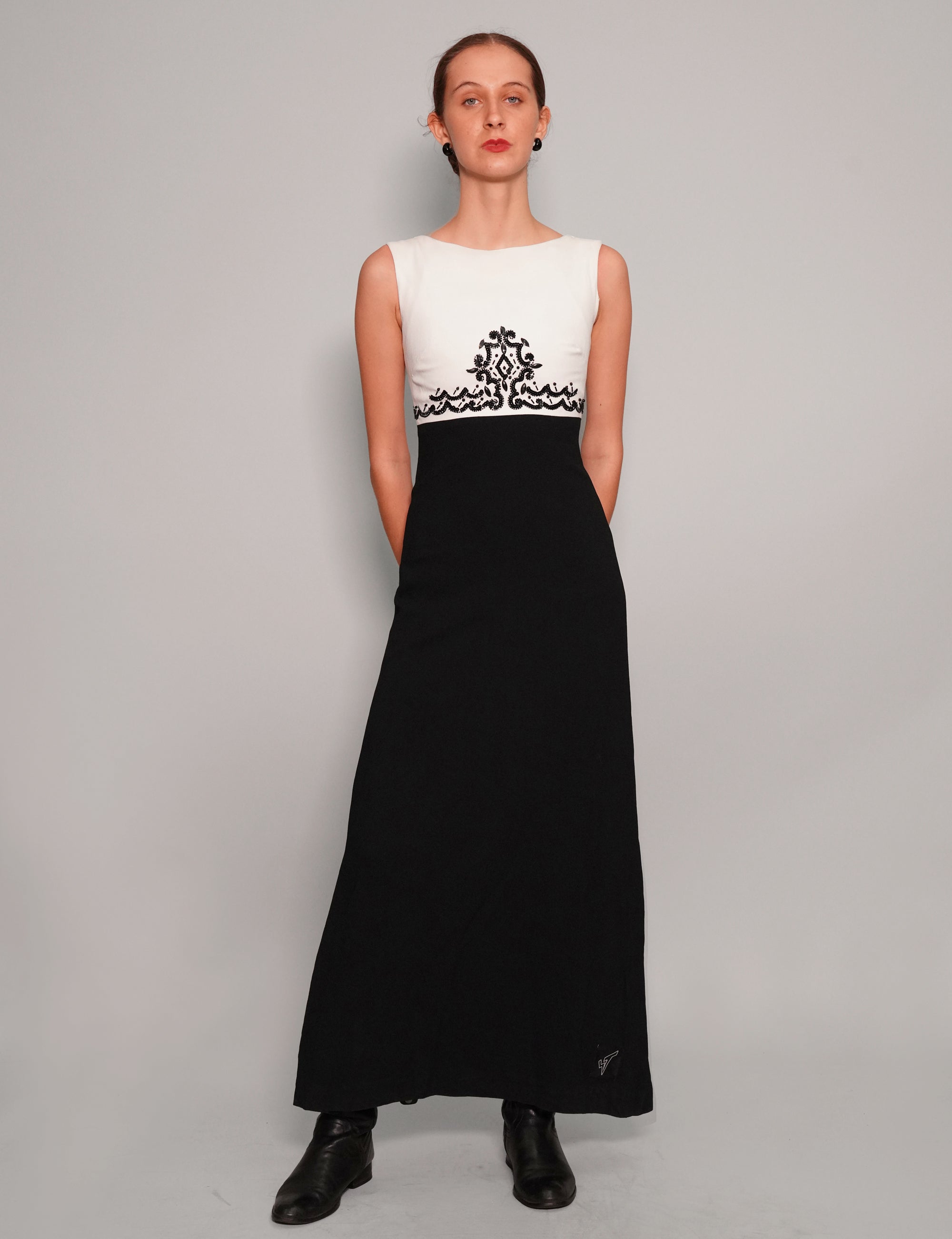 Vintage Two-Tone Sequin Dress