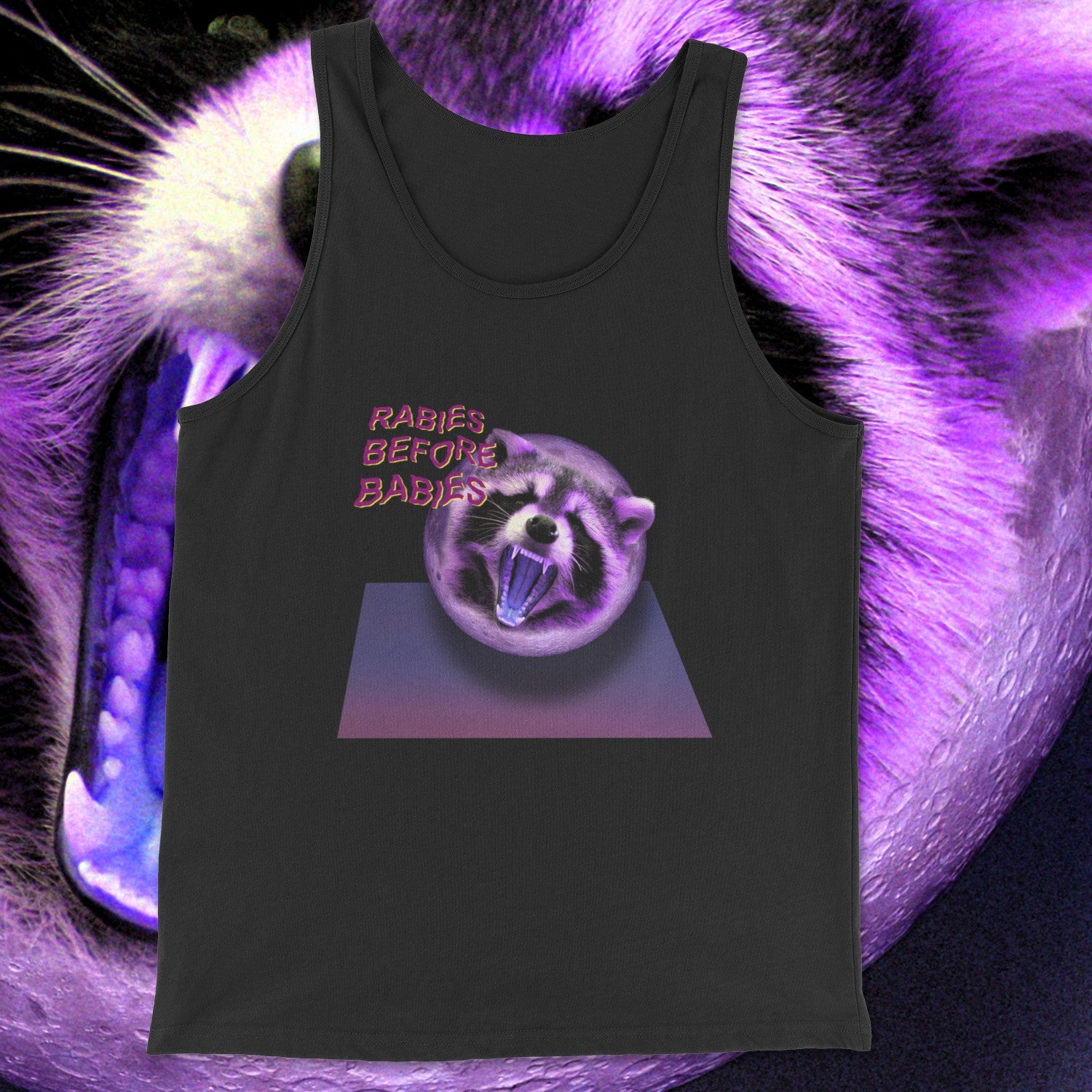 raccmoon - tanktop Black