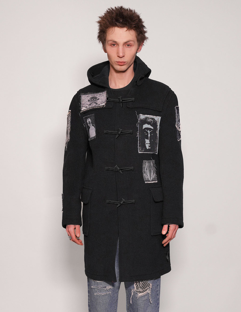 ST Patched Hooded Duffel Coat