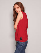 'Love Your Idols' Vest in Red