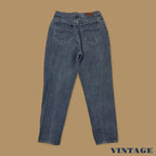 Vintage 90&#39;s Lee Tapered Leg Mom Jeans Dark Blue W32 L32