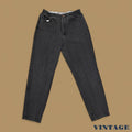 Vintage 90s Lee Elastic Waist Tapered Leg Mom Jeans Charcoal Black W33 L32