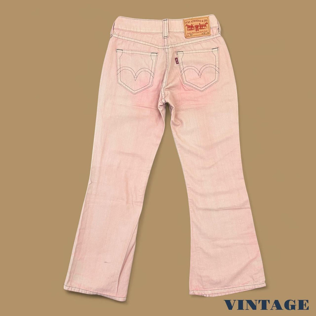 Vintage Levi's 927 Low Rise Bootcut Jeans Light Pink W30 L30