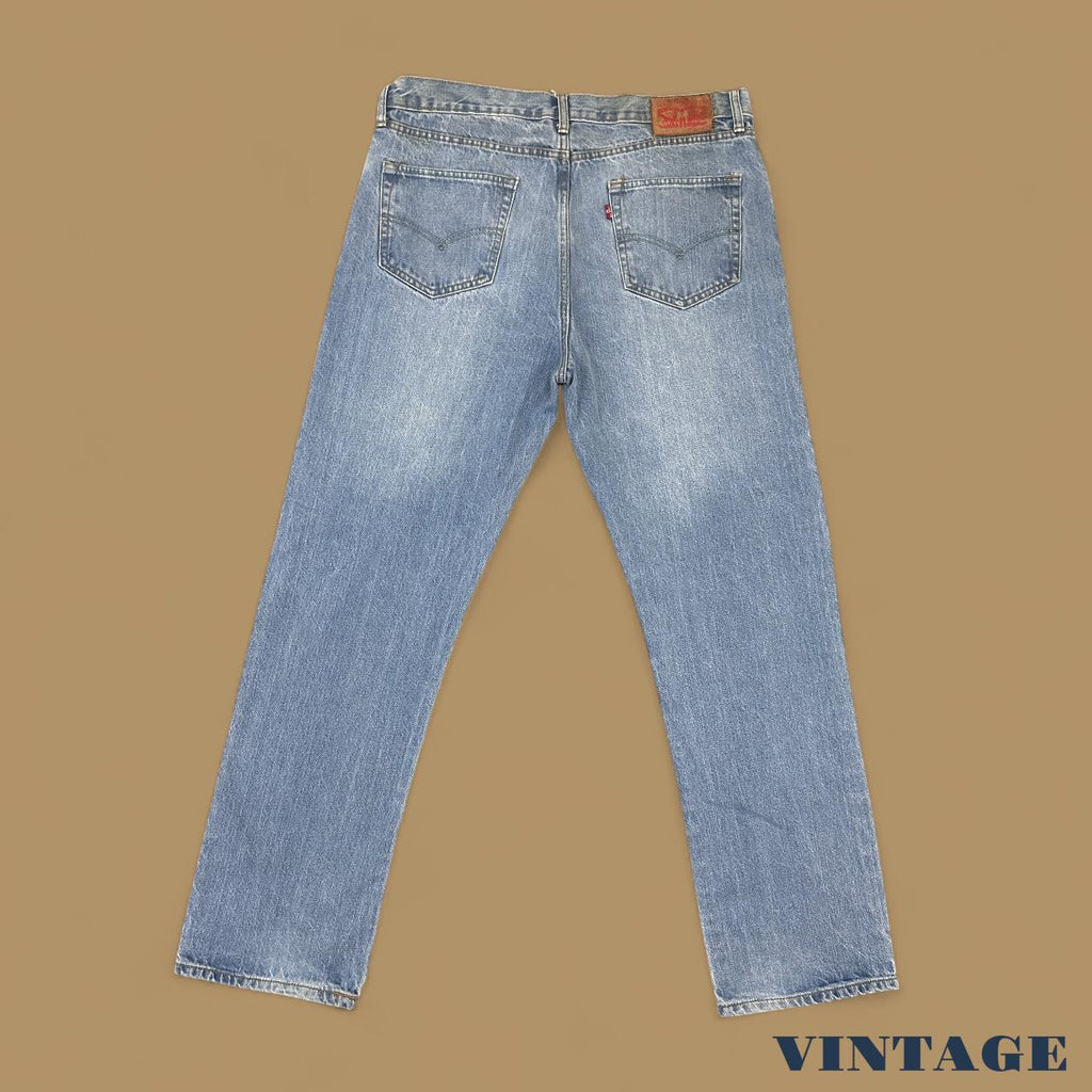 Vintage Levi's 501 Classic Straight Leg Jeans Light Blue W36 L32