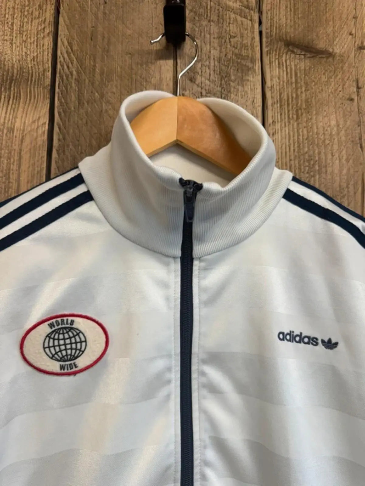 Vintage Adidas Originals World Wide Tracksuit Top Large