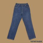 Vintage Lee Straight Leg Boyfriend Jeans Dark Blue W29 L30