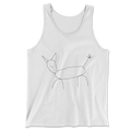 dog - tanktop White