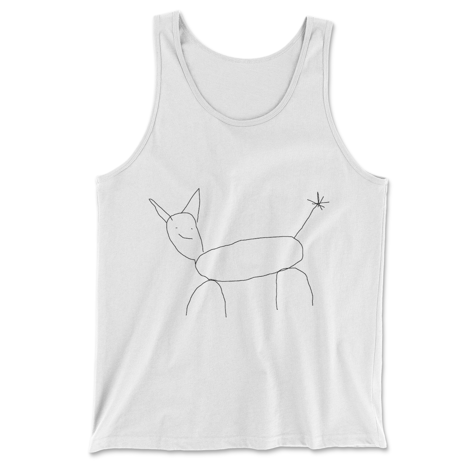 dog - tanktop White