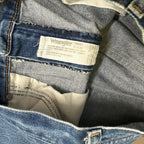 Vintage Wrangler USA Raw Hem Straight Leg Skater Jeans Mid Blue W31 L28