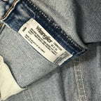 Vintage Wrangler USA Raw Hem Straight Leg Skater Jeans Mid Blue W36 L28