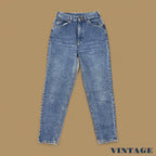 Vintage 90&#39;s Lee Tapered Leg Mom Jeans Mid Blue W27 L32