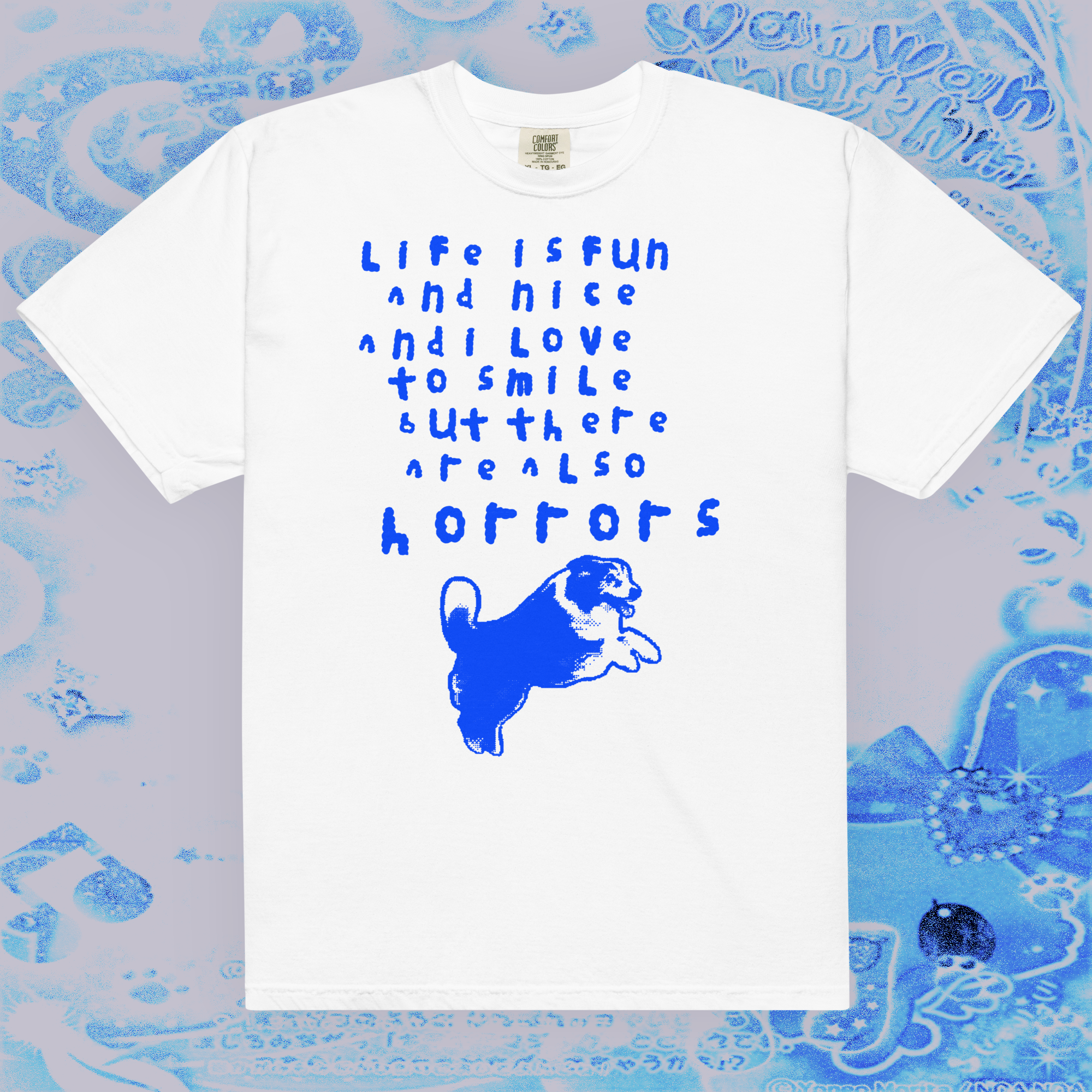 life is fun and nice and i love to smile - t-shirt