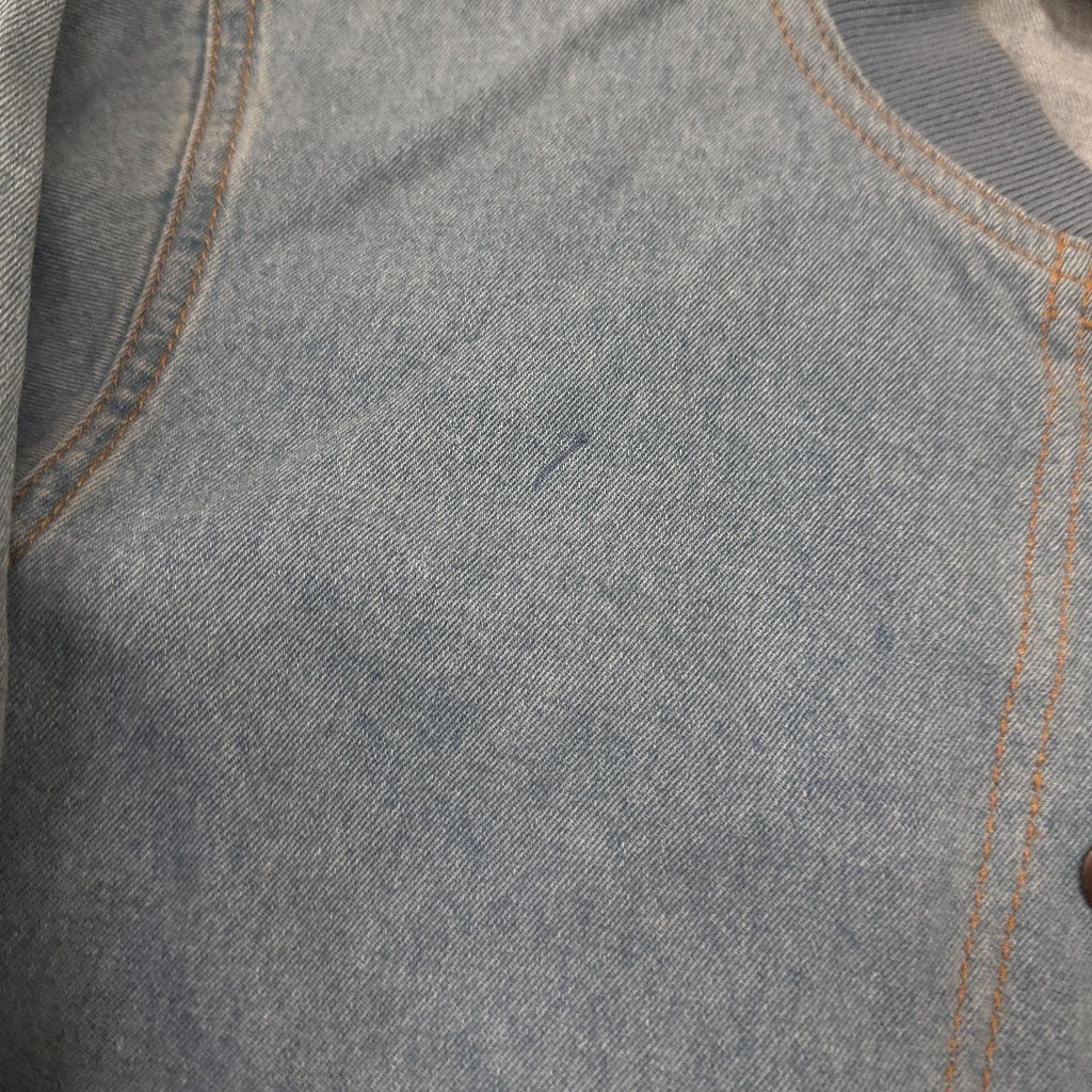 Vintage Blair Denim Bomber Jacket Light Blue Small