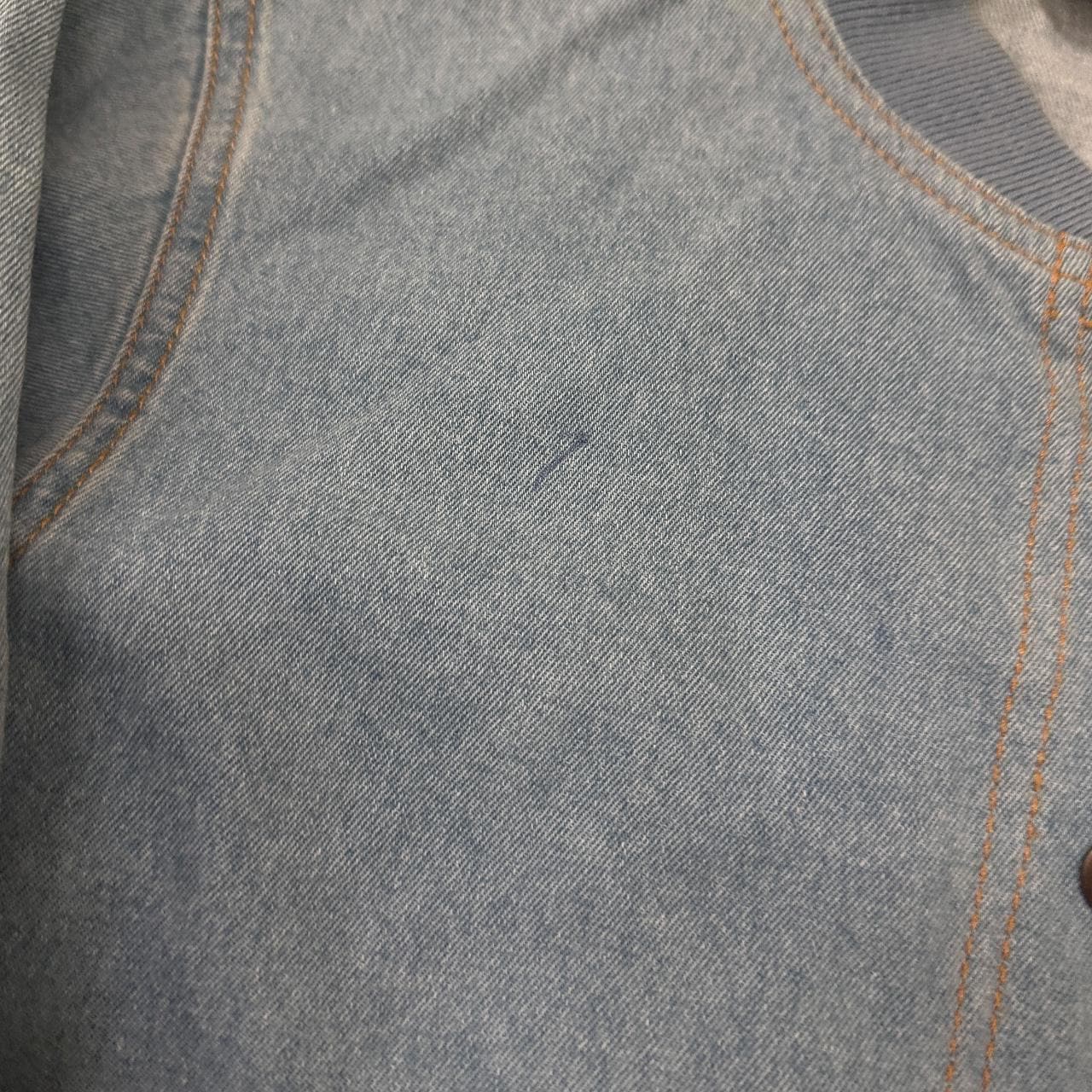 Vintage Blair Denim Bomber Jacket Light Blue Small