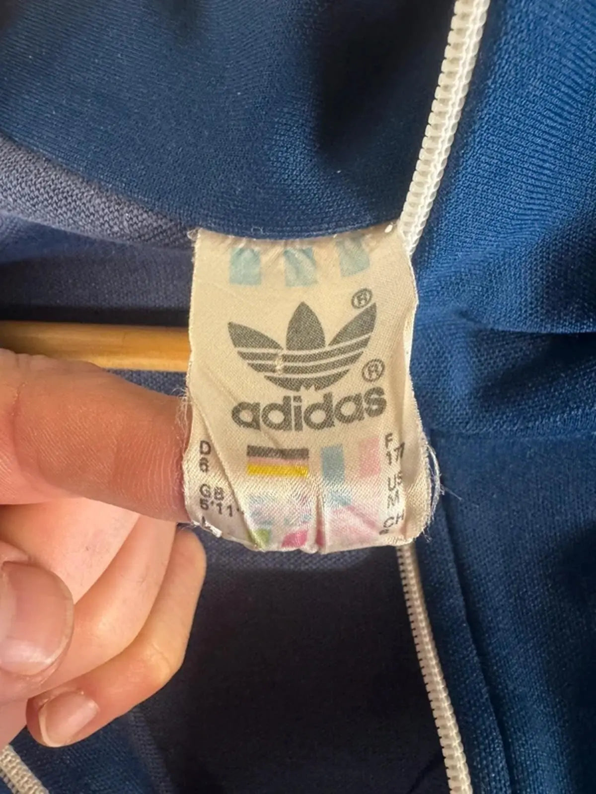 Vintage 1970's Adidas Europa Tracksuit Top Men’s Medium, Women’s 12/14