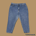 Vintage 90s Lee Tapered Leg Mom Jeans Mid Blue W42 L29